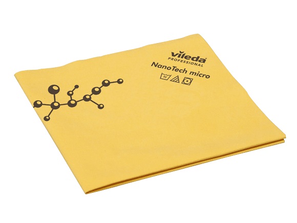 VIL 128604 Nanotech Yellow Microfiber Cloth by Vileda